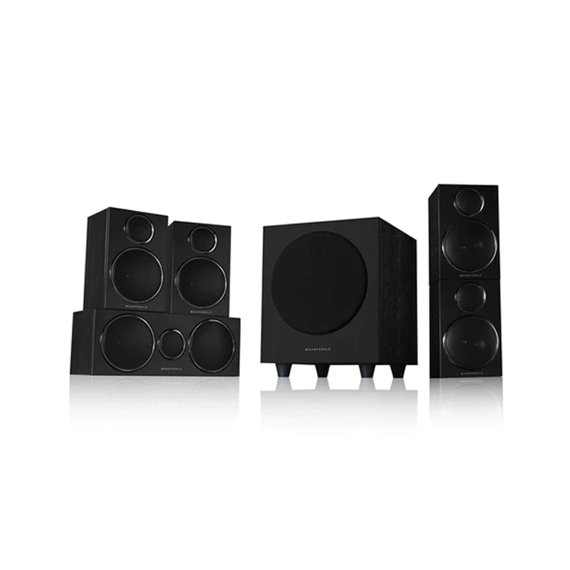 DENON AVCX3800H 8K AV Receiver With Wharfedale DX3 HCP 5.1 Speaker Package Black