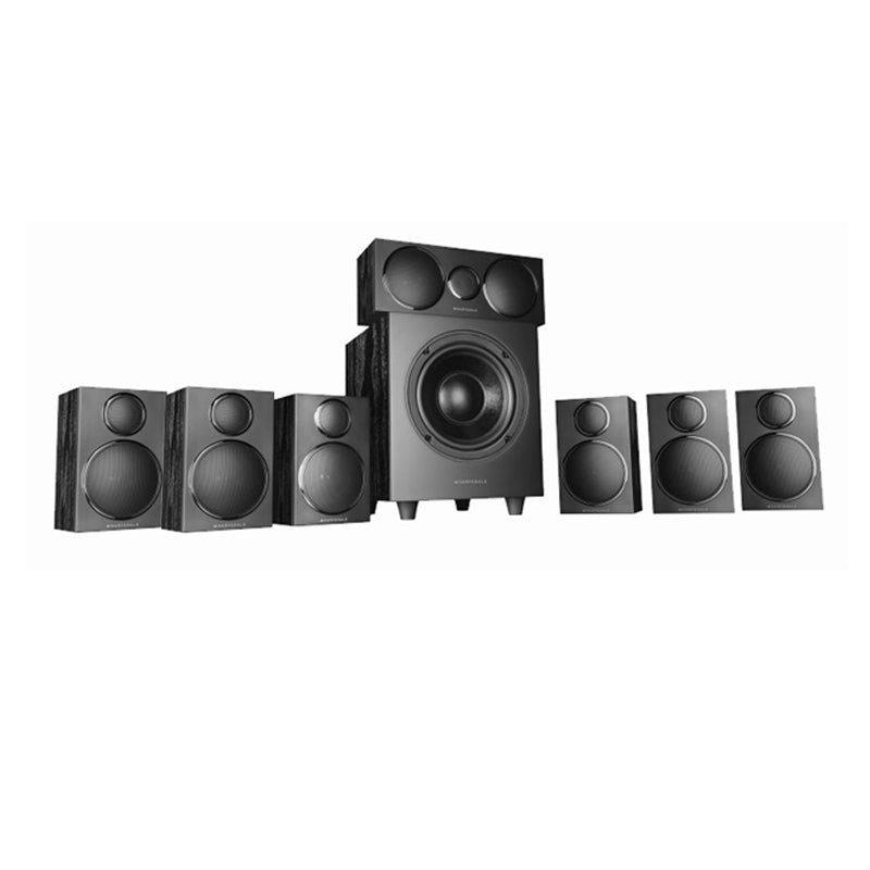 Denon AVR-X2900H DAB 7.2 Ch. 8K Dolby Atmos AV Receiver with Wharfedale DX3 HCP 7.1 Black Speaker Package