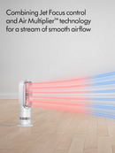 Dyson AM09 Hot + Cool™  Jet Focus Fan Heater White Nickel White