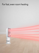 Dyson AM09 Hot + Cool™  Jet Focus Fan Heater White Nickel White