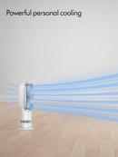 Dyson AM09 Hot + Cool™  Jet Focus Fan Heater White Nickel White