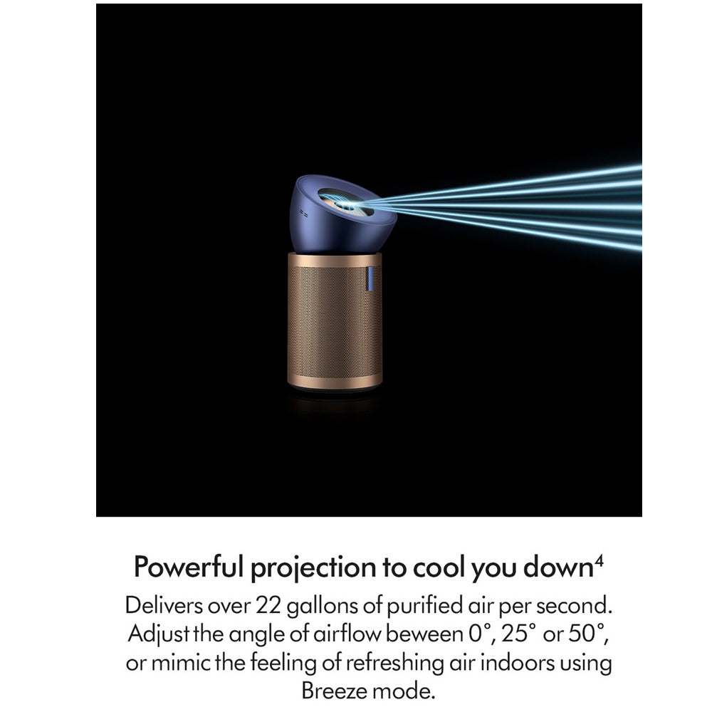 Dyson Big+Quiet Formaldehyde BP04 Purifying Fan Air Purifier Prussian Blue/Gold - Clearance