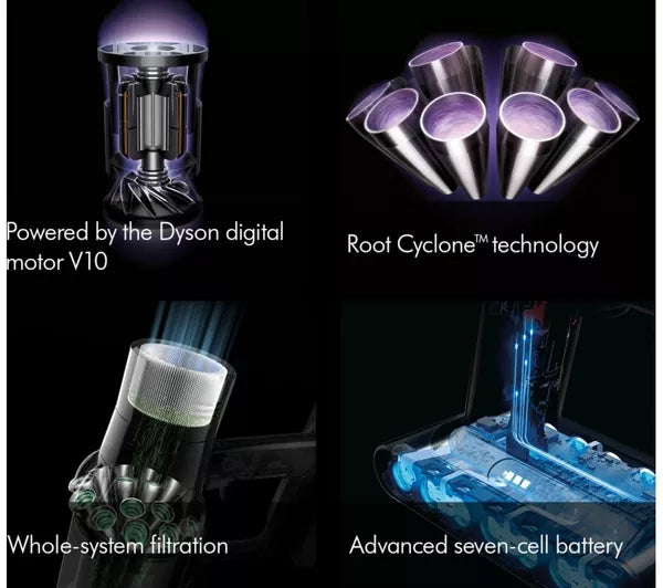 Dyson Cyclone V10 Submarine Wet and Dry Cordless Vacuum Cleaner Nickel Copper - Clearance