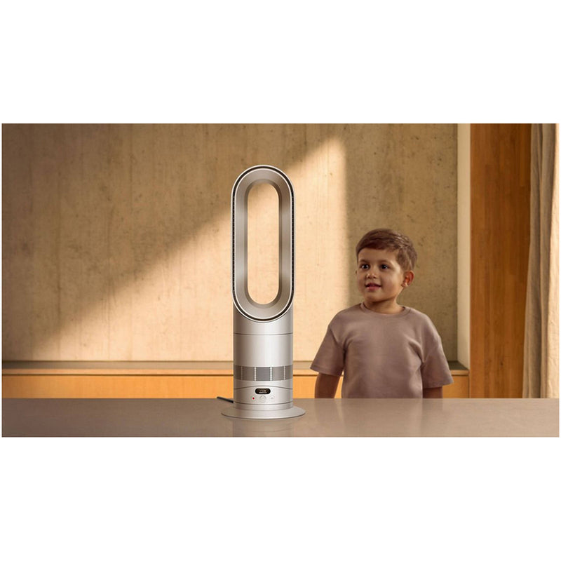 Dyson HF1 Hot+Cool Remote Link Pre-heat heater and Cooling Fan White Nickel Open Box Clearance
