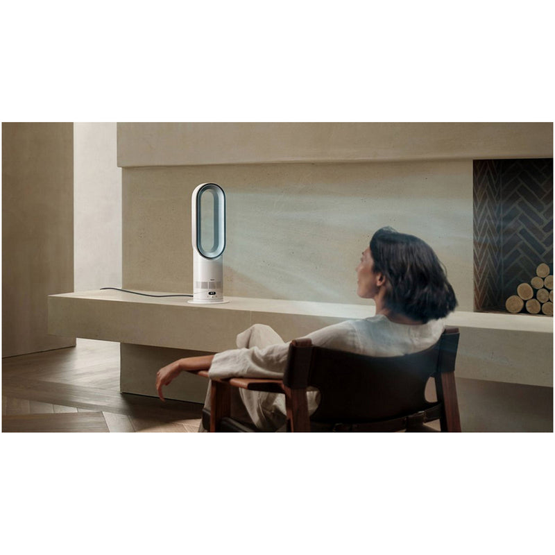 Dyson HF1 Hot+Cool Remote Link Pre-heat heater and Cooling Fan White Nickel Open Box Clearance