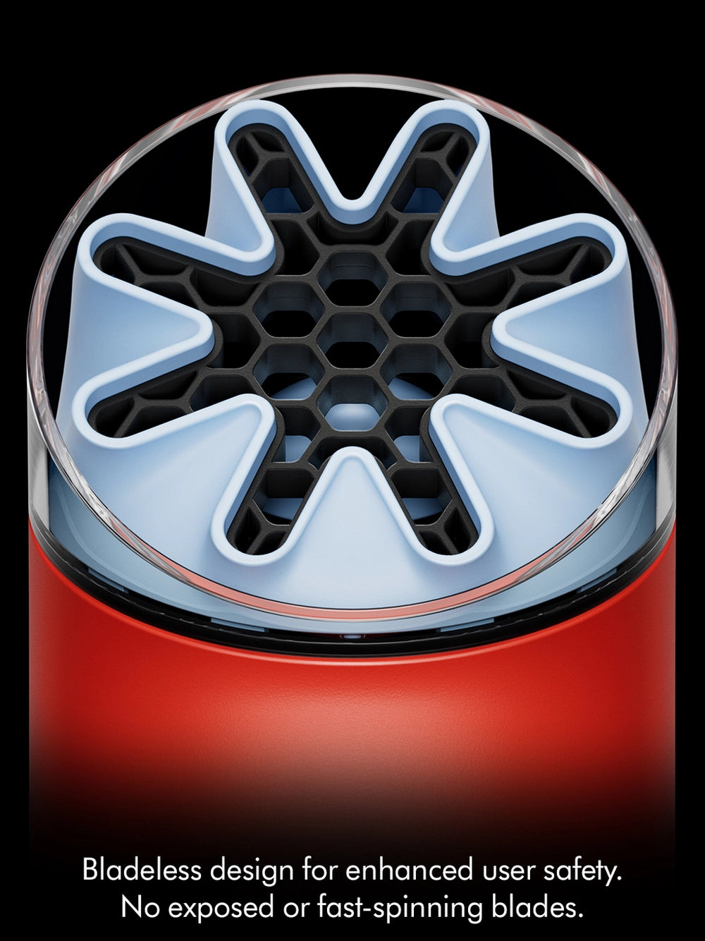 Dyson HushJet Mini Cool Portable Cooling Fan - Carnelian/Sky Carnelian/Sky
