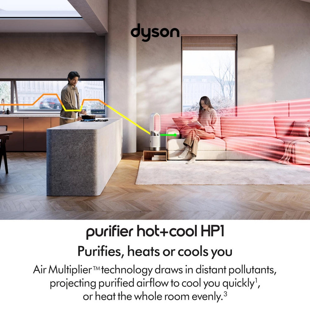 Dyson Purifier Hot+Cool HP1 Purifying Fan Heater White ( HP11 ) - Clearance