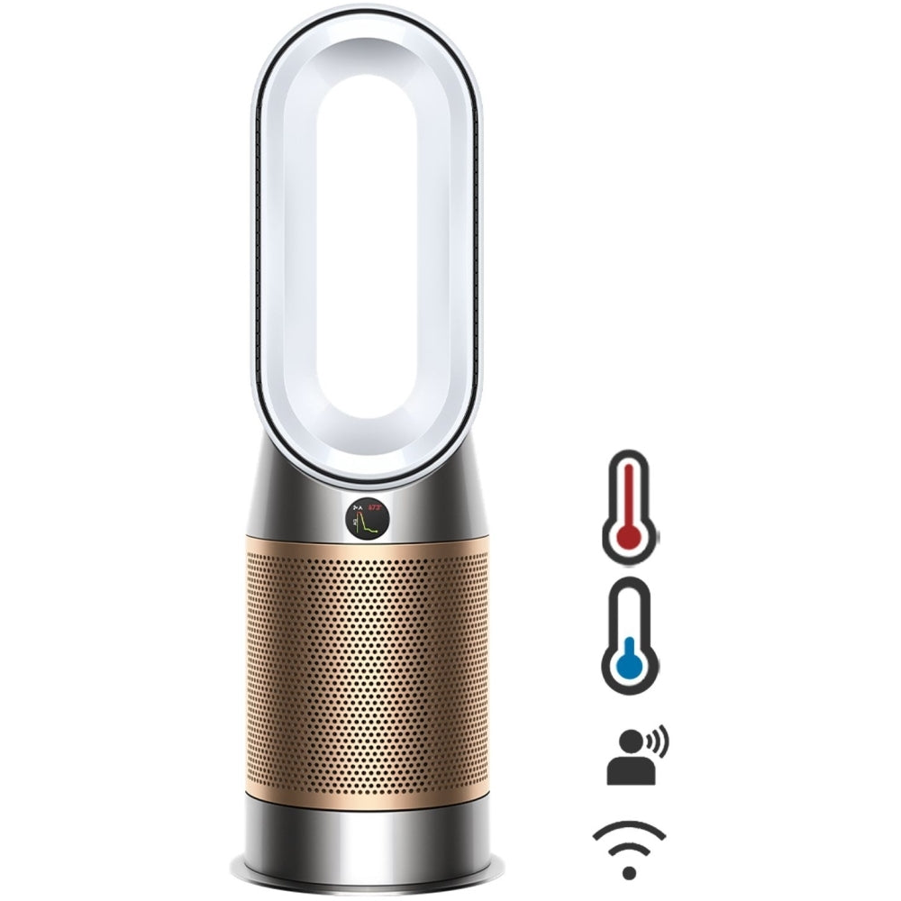 Dyson Purifier Hot+Cool HP2 De-NOx Purifying Fan Heater (HP12) - White/Gold