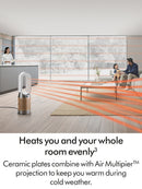 Dyson Purifier Hot+Cool HP2 De-NOx Purifying Fan Heater (HP12) - White/Gold