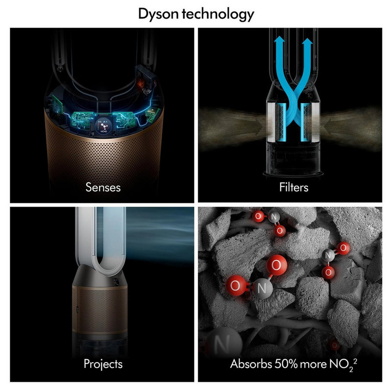 Dyson Purifier Humidify+Cool PH05 De-NOx Purifying Humidifying Fan White Gold