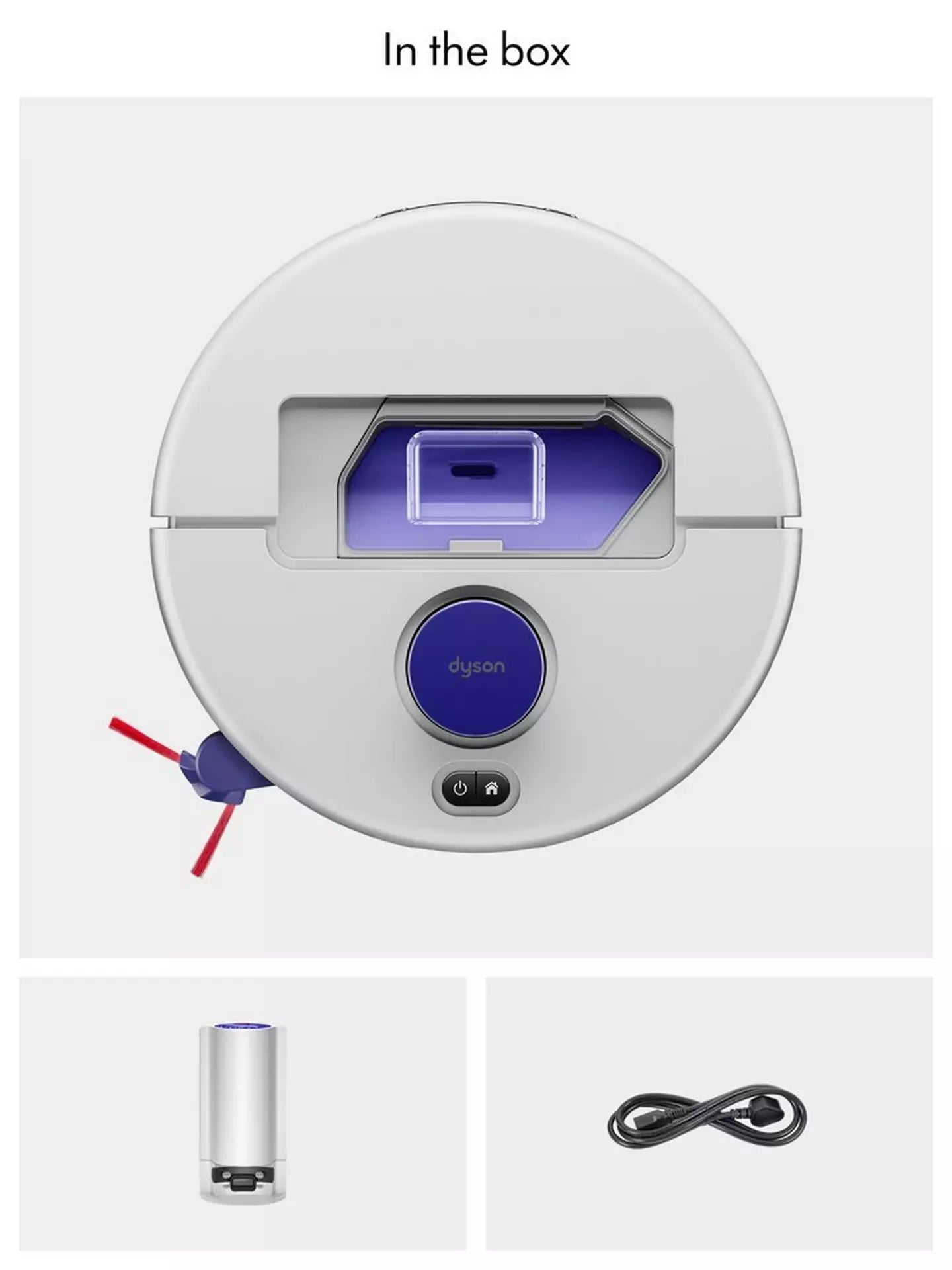 Dyson R1 Nurovi Dry Robot Vacuum Cleaner - Light Grey/Vinca Blue