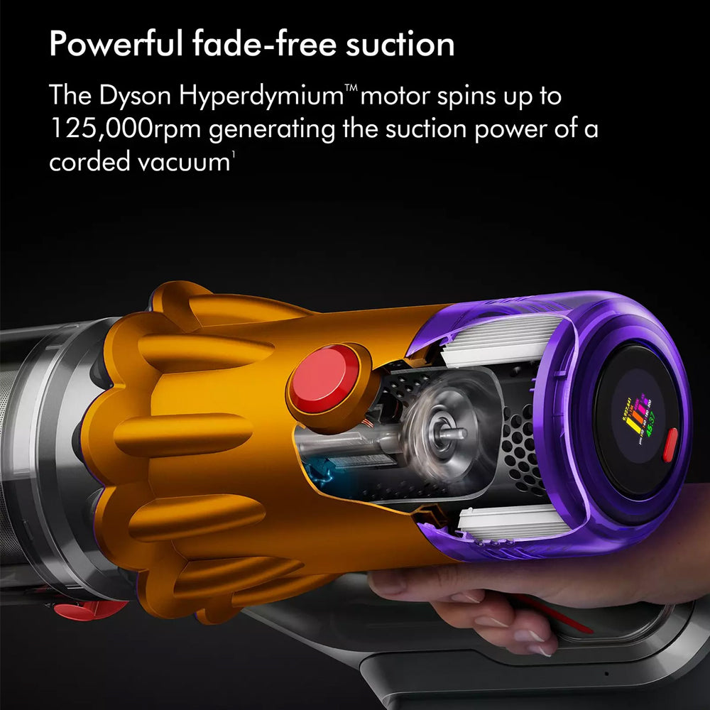 Dyson V12 2026 Detect Slim Absolute Cordless Stick Vacuum Cleaner Yellow/Nickel V12DETCT2
