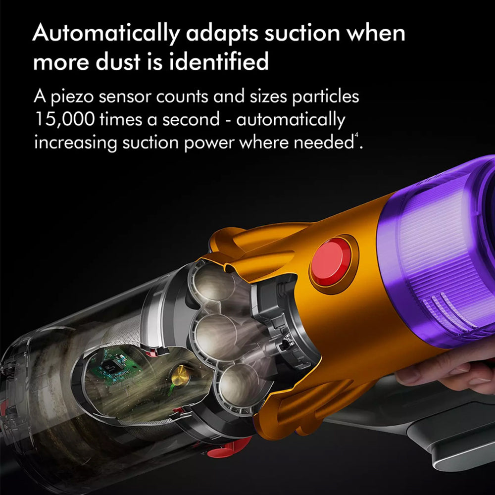 Dyson V12 2026 Detect Slim Absolute Cordless Stick Vacuum Cleaner Yellow/Nickel V12DETCT2