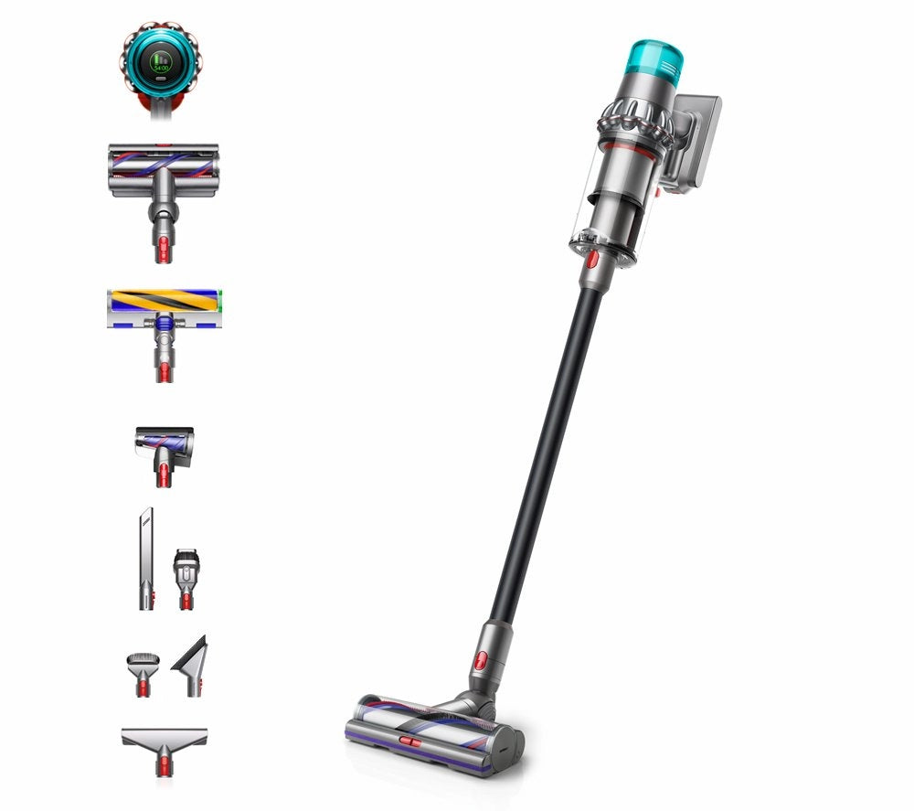 Dyson V15 Detect Total Clean Cordless Vacuum Cleaner Up To 60 Minutes Run Time Black V15TOTALCLEAN23 - CLEARANCE