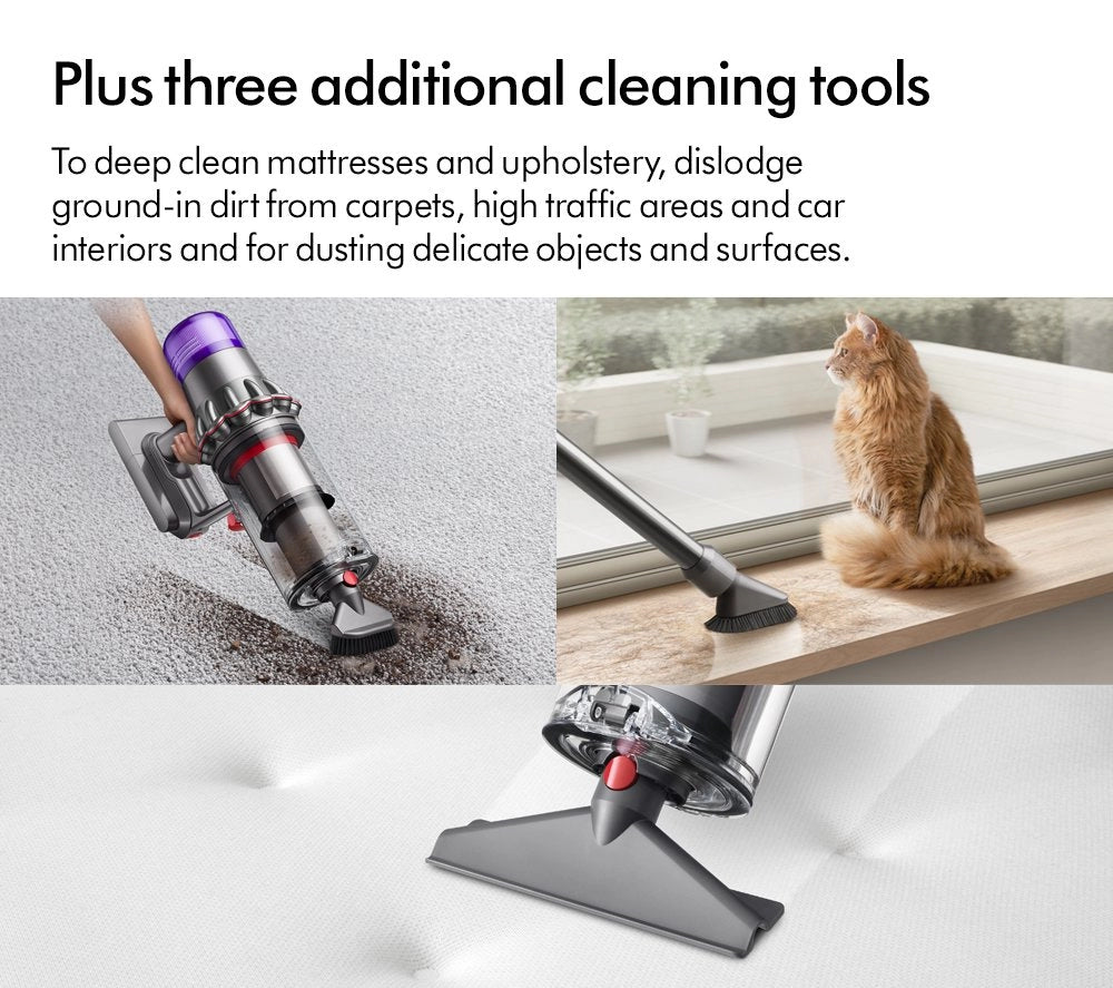 Dyson V15 Detect Total Clean Cordless Vacuum Cleaner Up To 60 Minutes Run Time Black V15TOTALCLEAN23 - CLEARANCE