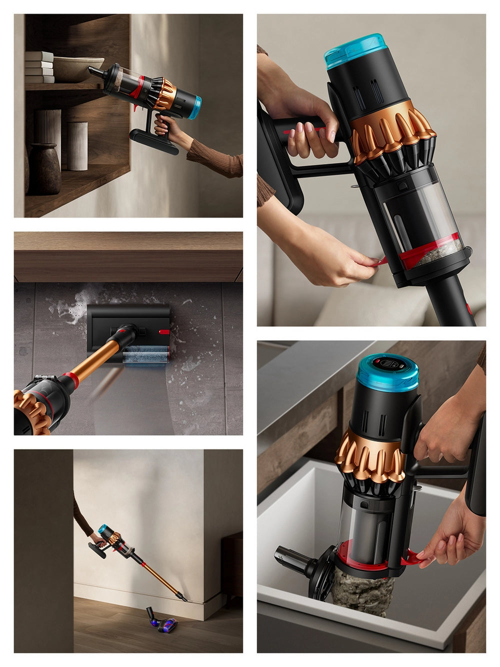 Dyson V16 Piston Animal Submarine DS60 Wet and Dry Vacuum Cleaner - Black Copper V16PISTANMLSUB