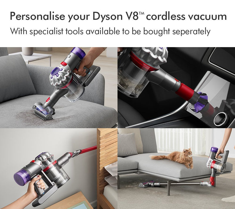 Dyson V8 Advanced Cordless Stick Vacuum Cleaner Up To 40 Minutes Run Time Silver - Clearance