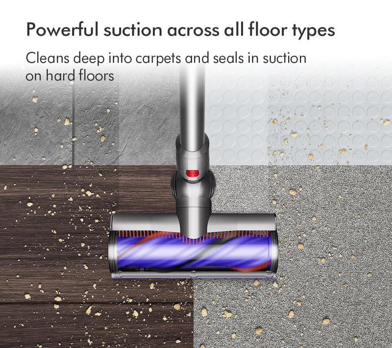 Dyson V8 Advanced Cordless Stick Vacuum Cleaner Up To 40 Minutes Run Time Silver - Clearance