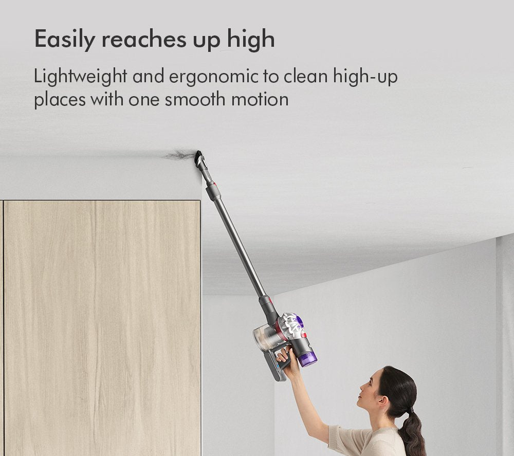 Dyson V8 Advanced Cordless Stick Vacuum Cleaner Up To 40 Minutes Run Time Silver - Clearance