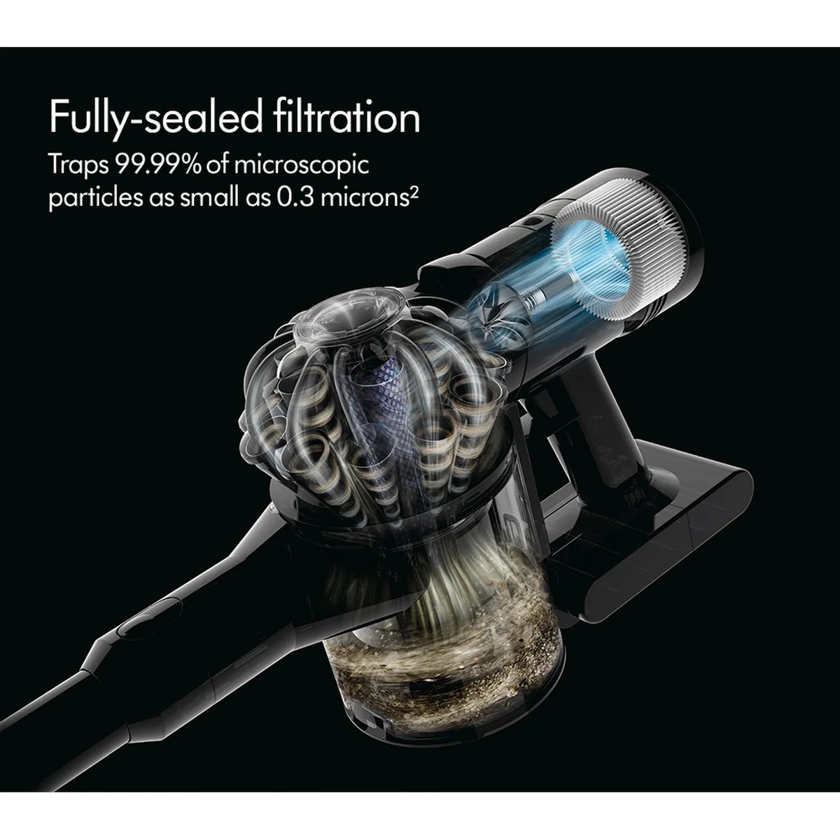 Dyson V8 Total Clean Cordless Stick Vacuum Cleaner up to 40 Minutes Run Time - Nickel & Black