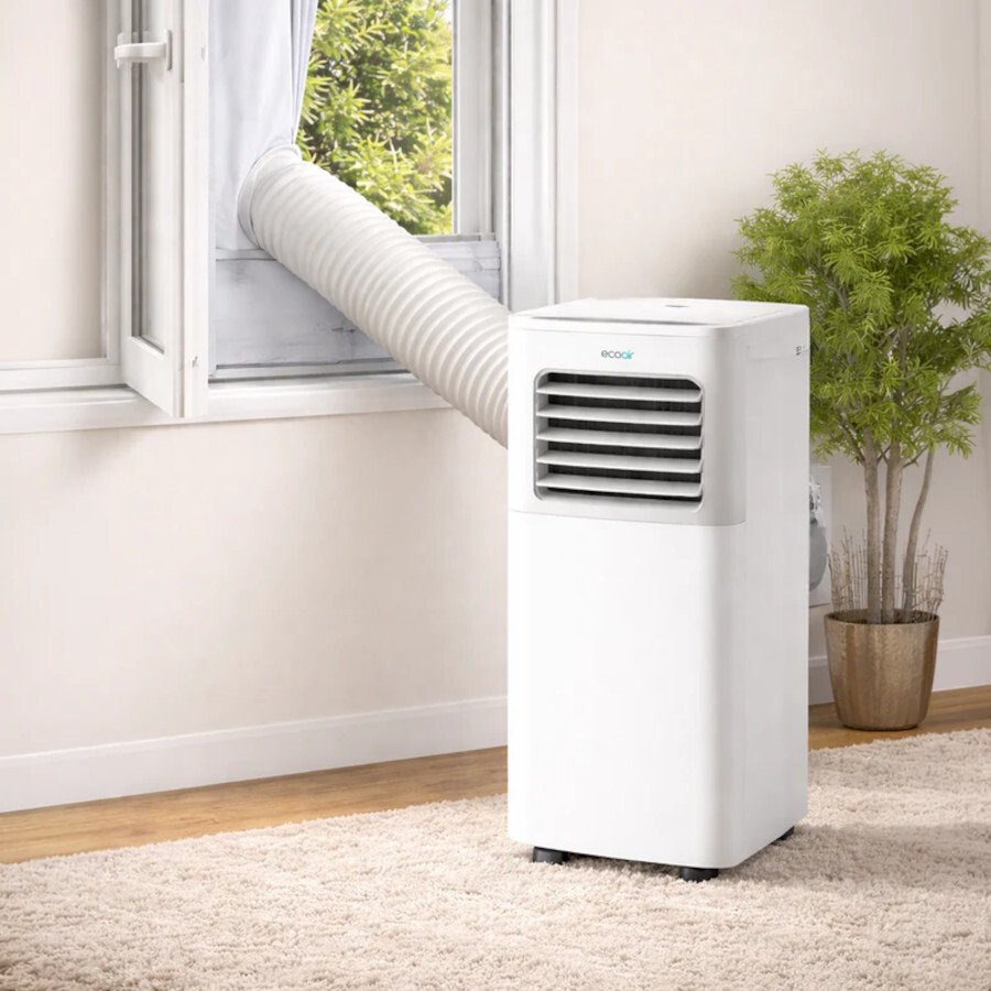 Ecoair Apollo 10K 10000 BTUs Smart Portable 3 in 1 Air Conditioner - White