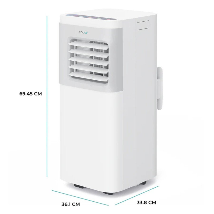 Ecoair Apollo 10K 10000 BTUs Smart Portable 3 in 1 Air Conditioner - White