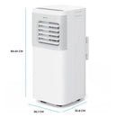 Ecoair Apollo 10K 10000 BTUs Smart Portable 3 in 1 Air Conditioner - White