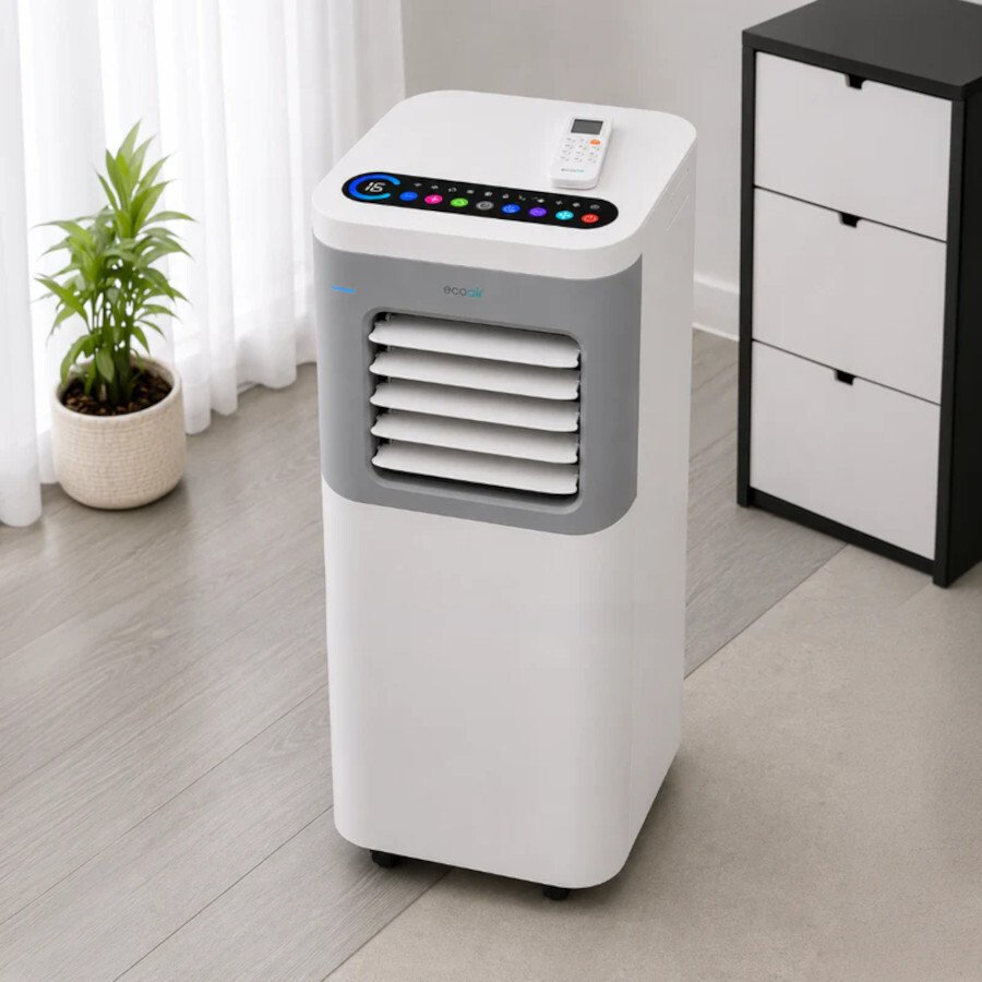 Ecoair Apollo 10K 10000 BTUs Smart Portable 3 in 1 Air Conditioner - White