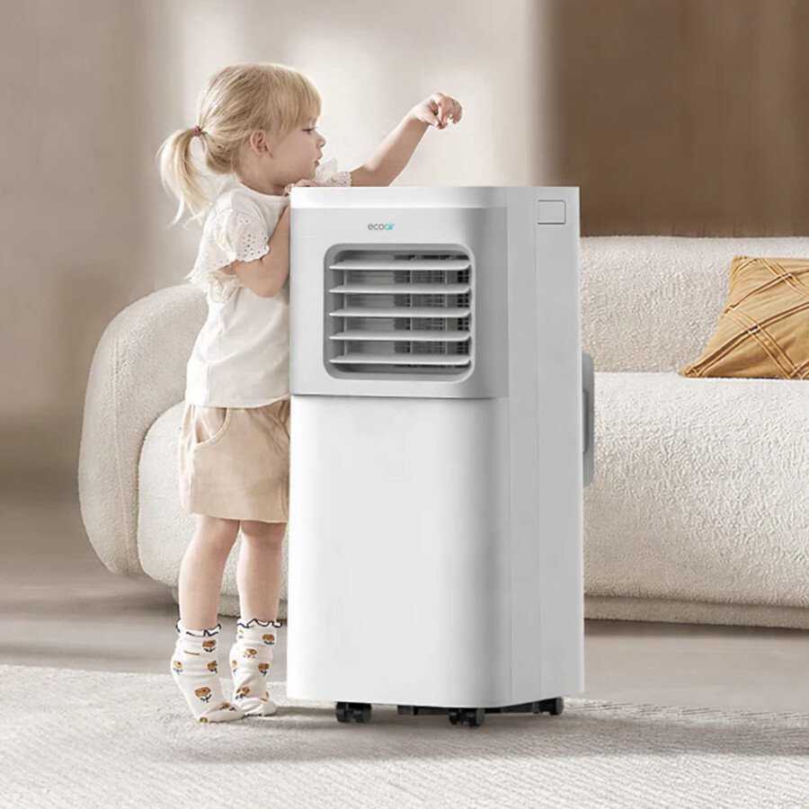 Ecoair Apollo 10K 10000 BTUs Smart Portable 3 in 1 Air Conditioner - White