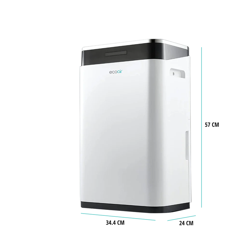 EcoAir DC18 MK2 Compressor Dehumidifier with Carbon Filter White
