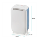 EcoAir DD1 Mini Desiccant Dehumidifier 6L Per Day White
