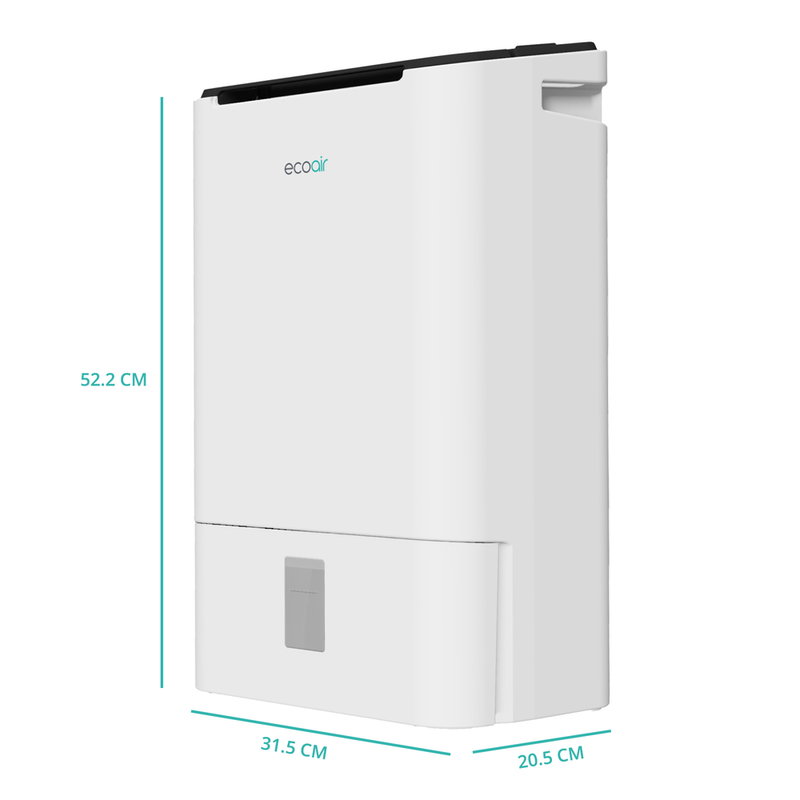 EcoAir DD2 Simple 9L Desiccant Dehumidifier White