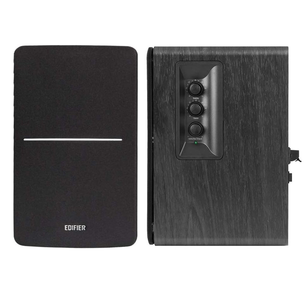 Edifier R1280DBS Active 2.0 BT Bookshelf Speakers Pair with Sub Out - Black Black