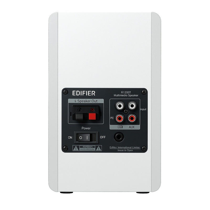 Edifier R1280T Active Bookshelf Speakers Pair - White - Edifier R1280T-W