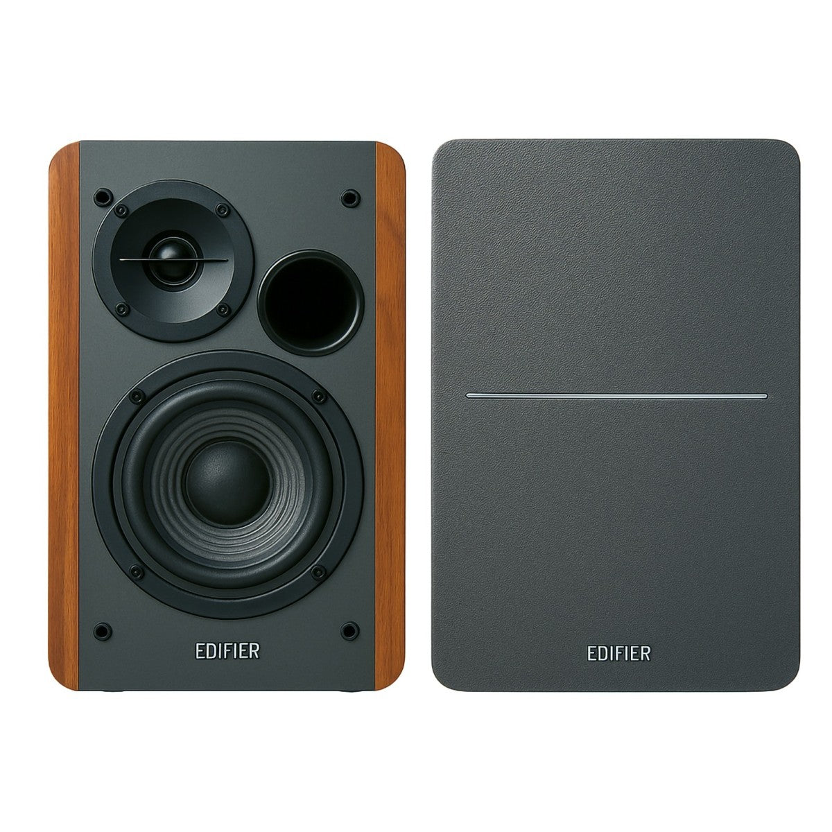 Edifier R1280T Active Bookshelf Speakers Pair - Wood Wood