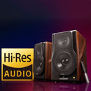 Edifier S3000MKII Premium Hi-Res Active Bluetooth Bookshelf Speakers Brown