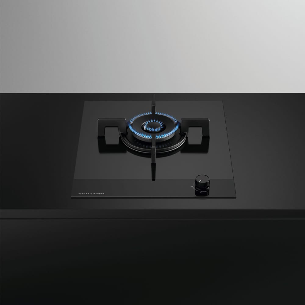Fisher and Paykel CG451DNGGB4 Series 9 45cm 1 Burner Gas Hob Black