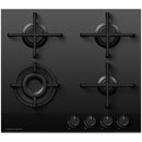 Fisher and Paykel CG604DLPGB4 Fisher & Paykel CG604DLPGB4 60cm 4 Burner Gas Hob in Black Glass