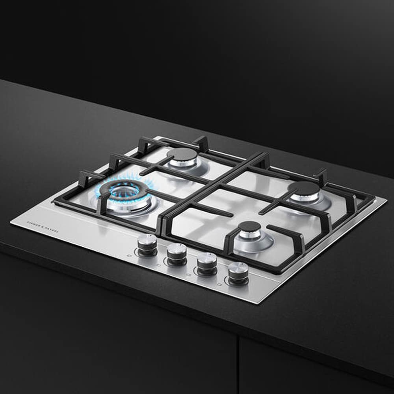 Fisher and Paykel CG604DLPX1 Fisher & Paykel CG604DLPX1 60cm 4 Burner Gas Hob - Stainless Steel