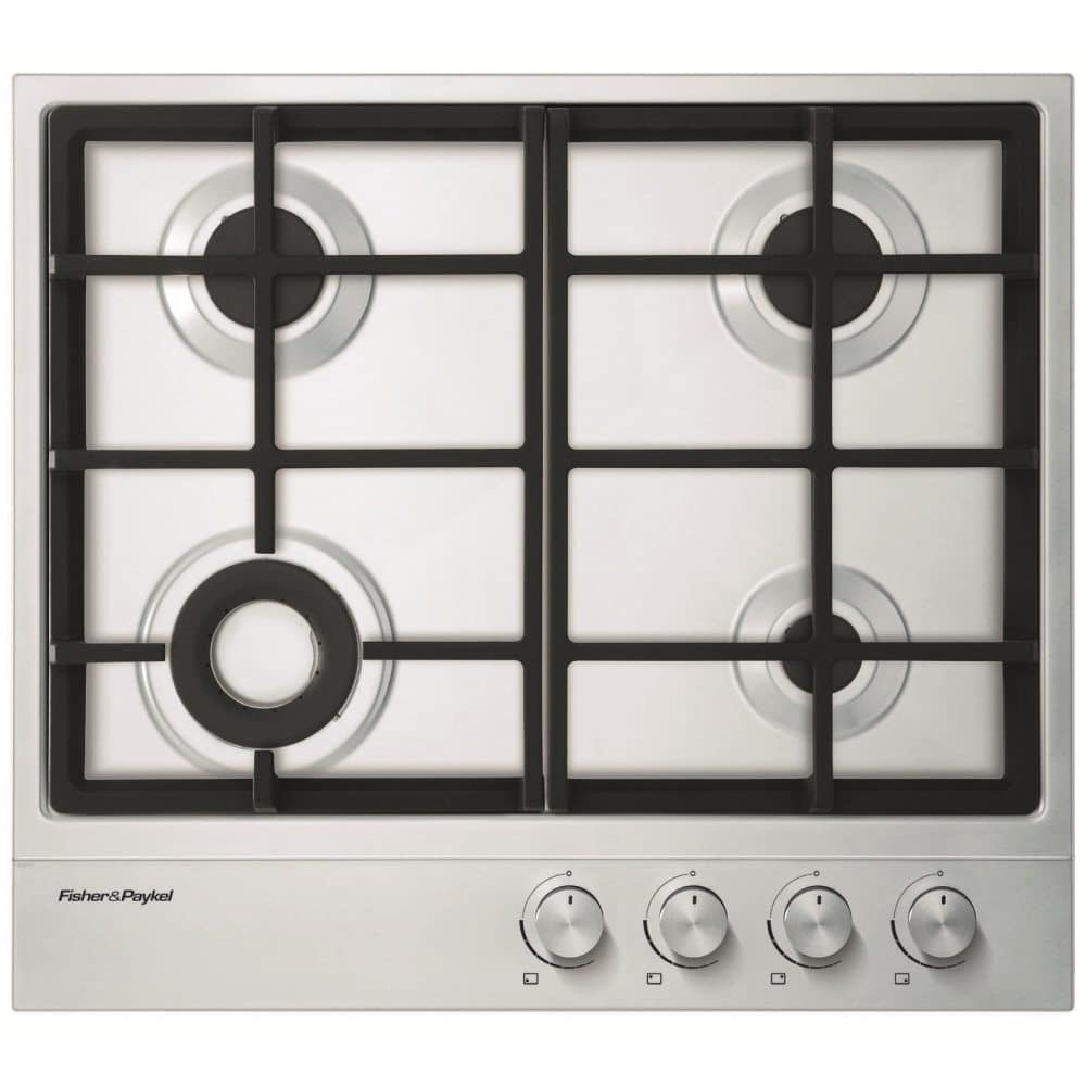 Fisher and Paykel CG604DLPX1 Fisher & Paykel CG604DLPX1 60cm 4 Burner Gas Hob - Stainless Steel