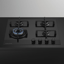 Fisher and Paykel CG604DNGGB4 Fisher & Paykel CG604DNGGB4 60cm 4 Burner Gas Hob - Black Glass
