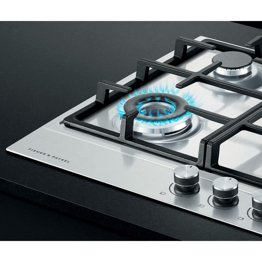 Fisher and Paykel CG604DNGX1 Fisher & Paykel CG604DNGX1 4 Burner 60cm Gas Hob - Stainless Steel