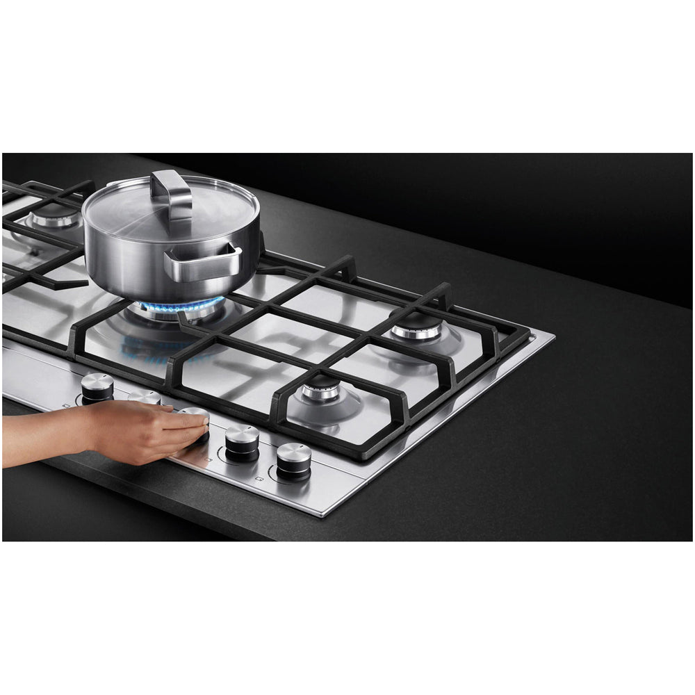 Fisher and Paykel CG905DLPX1 Series 7 90cm 5 Burner Gas Hob Stainless Steel