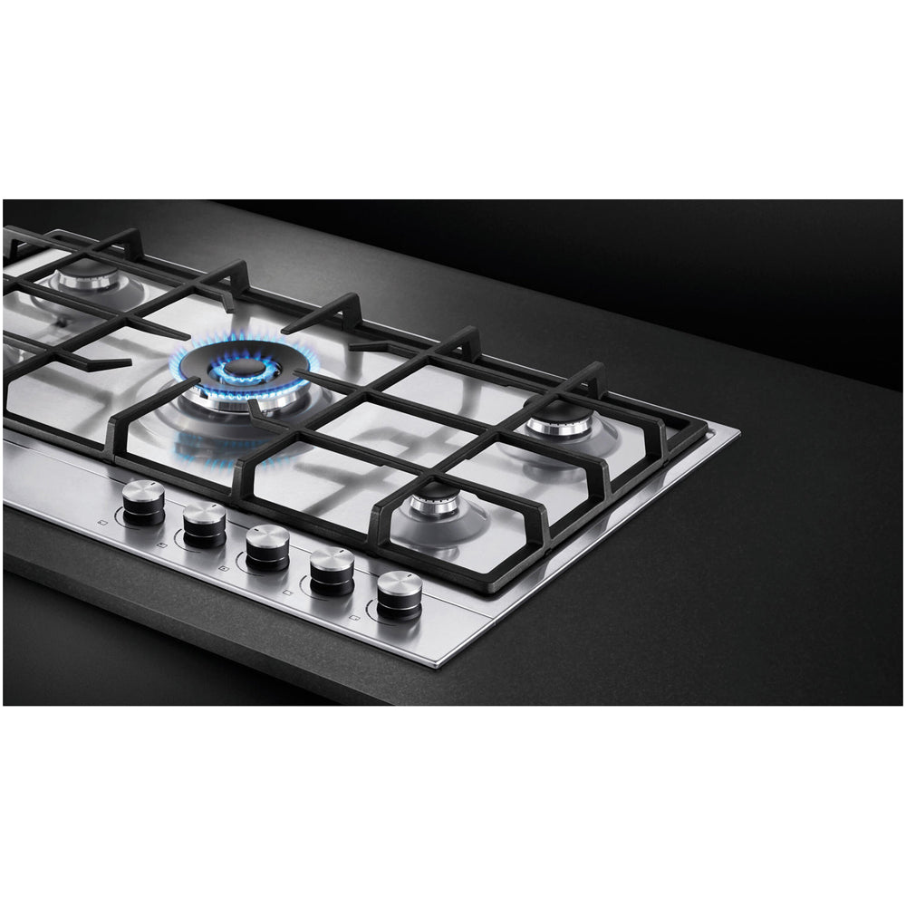 Fisher and Paykel CG905DLPX1 Series 7 90cm 5 Burner Gas Hob Stainless Steel