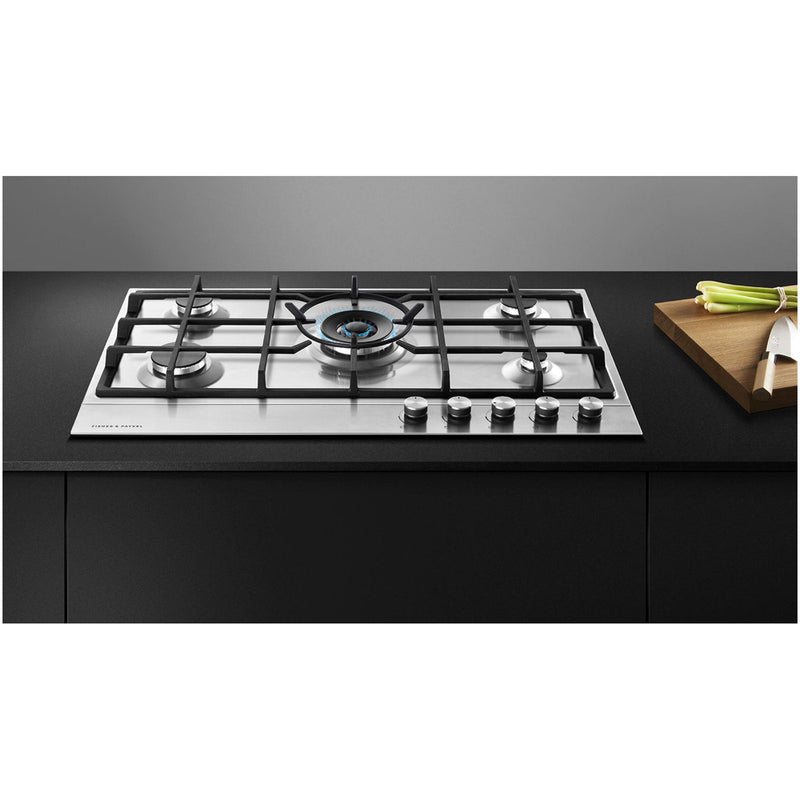 Fisher and Paykel CG905DLPX1 Series 7 90cm 5 Burner Gas Hob Stainless Steel