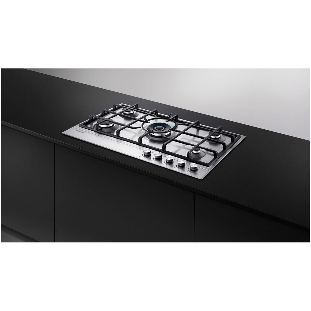 Fisher and Paykel CG905DLPX1 Series 7 90cm 5 Burner Gas Hob Stainless Steel