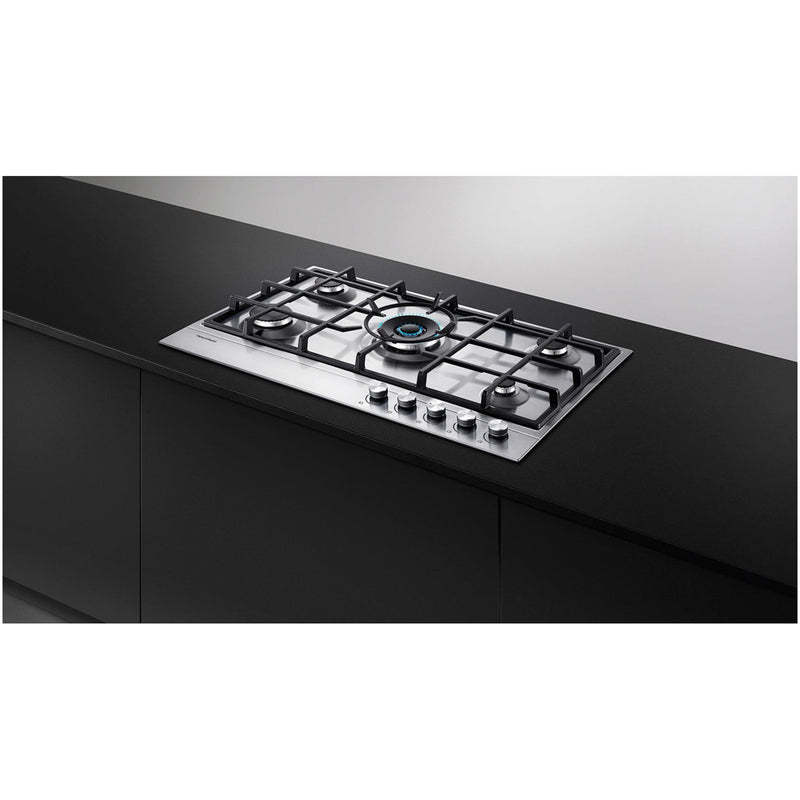 Fisher and Paykel CG905DLPX1 Series 7 90cm 5 Burner Gas Hob Stainless Steel