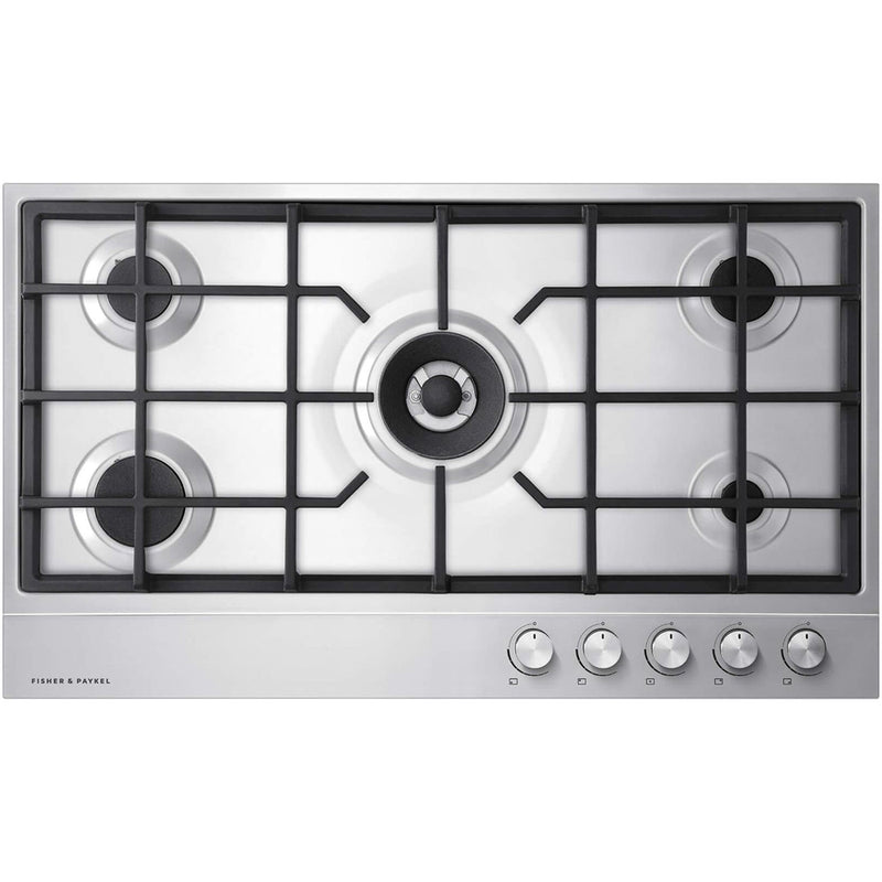 Fisher and Paykel CG905DLPX1 Series 7 90cm 5 Burner Gas Hob Stainless Steel