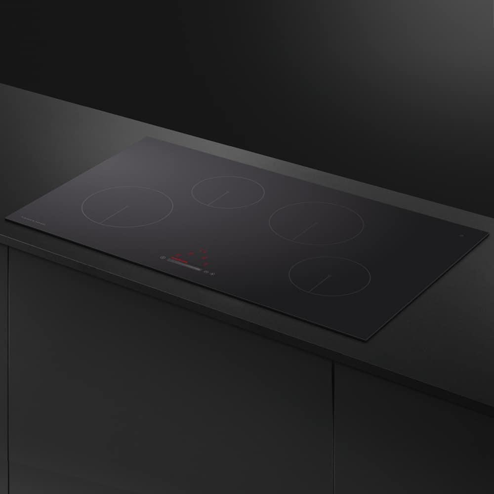 Fisher and Paykel CI804CTB1 Fisher & Paykel CI804CTB1 80cm 4 Zone Induction Hob - Black Glass