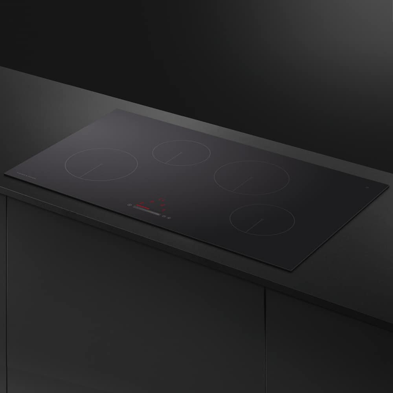 Fisher and Paykel CI804CTB1 Fisher & Paykel CI804CTB1 80cm 4 Zone Induction Hob - Black Glass